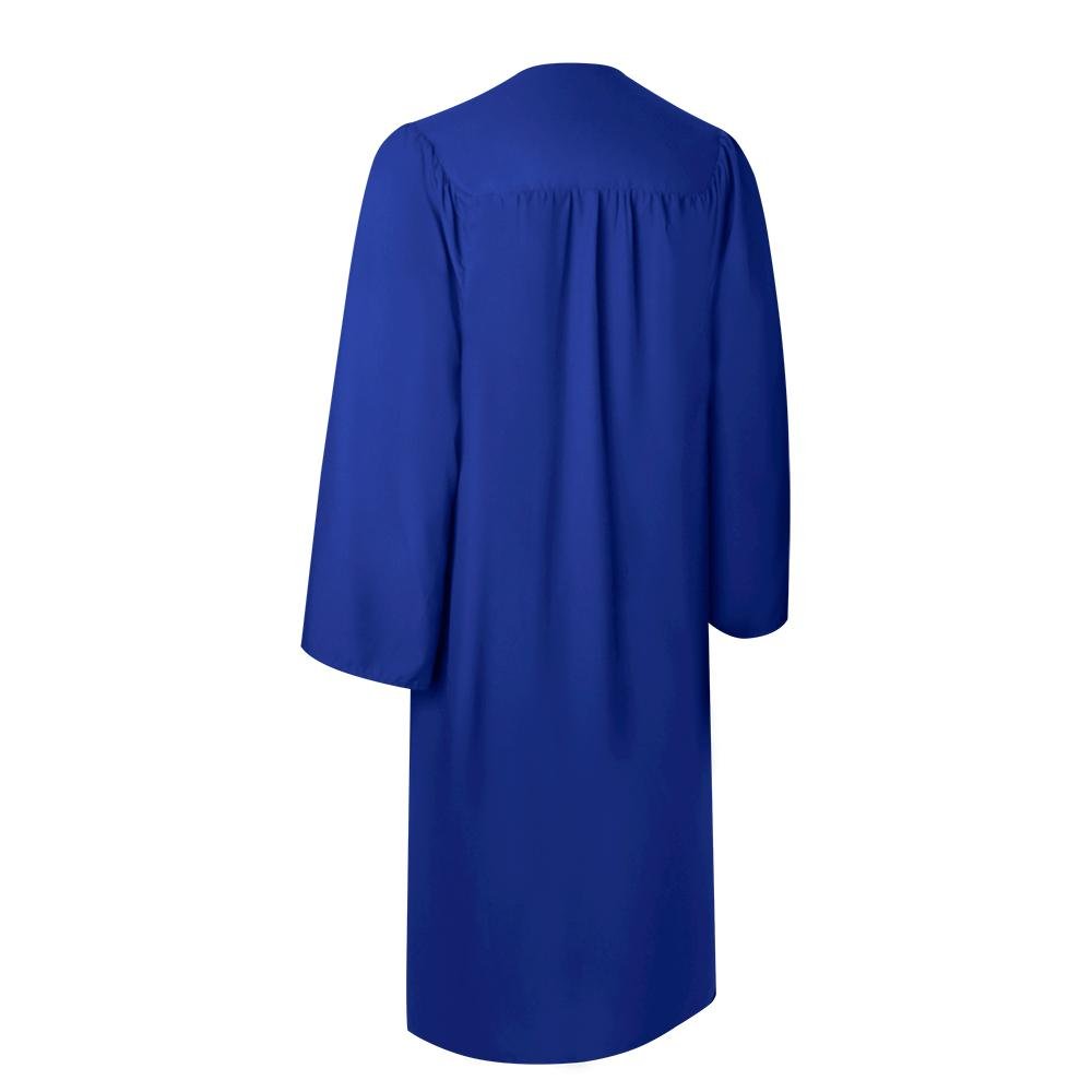 Matte Royal Blue Graduation Gown & Cap Matte Royal Blue Graduation Gown & Cap