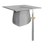 Matte Silver Graduation Cap & Tassel - Endea Graduation