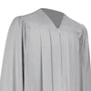 Matte Silver Graduation Gown - Endea Graduation