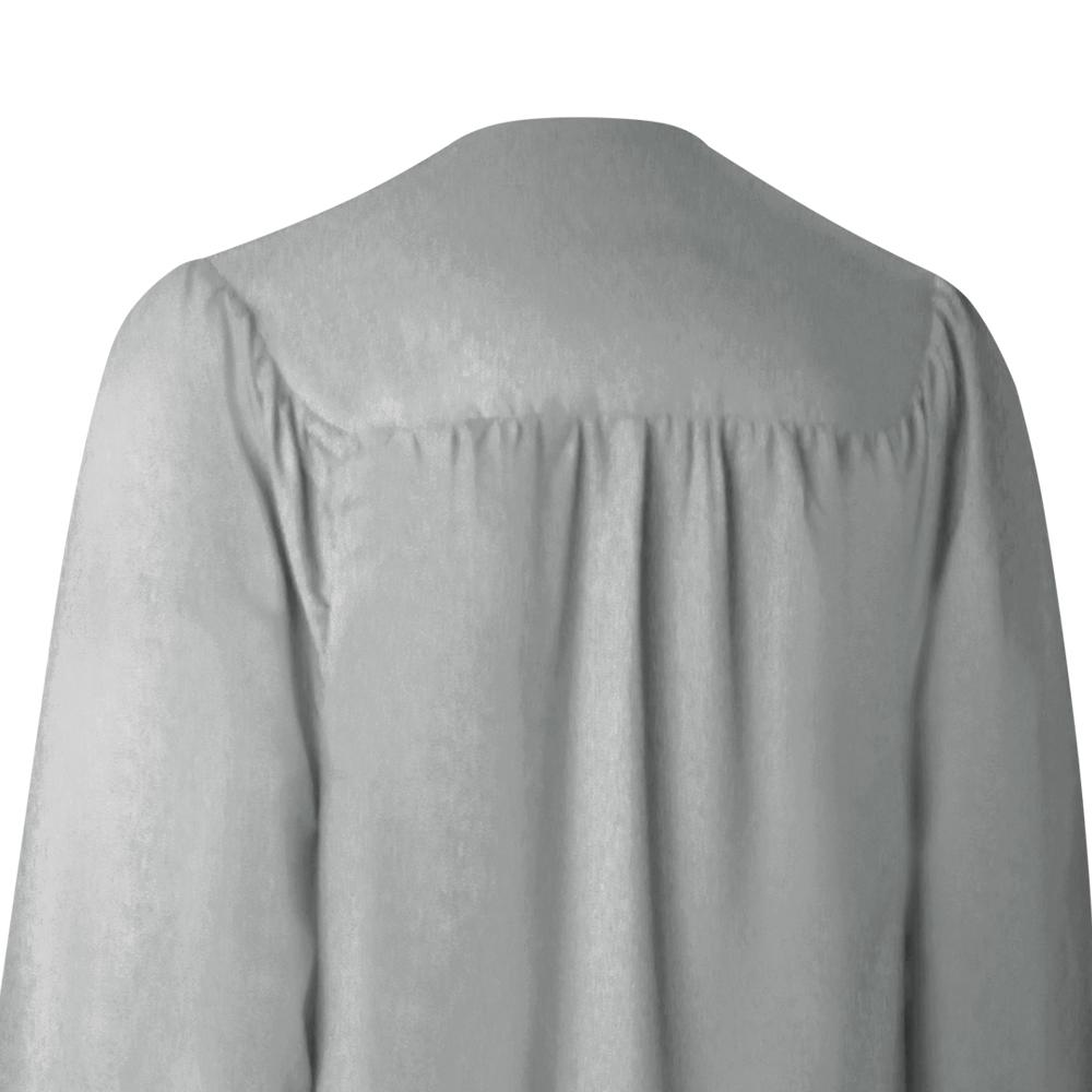 Matte Silver Graduation Gown - Endea Graduation