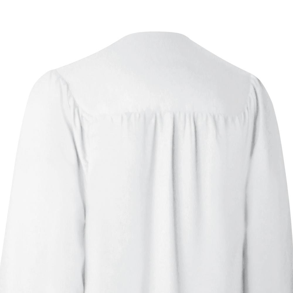 Matte White Graduation Gown - Endea Graduation