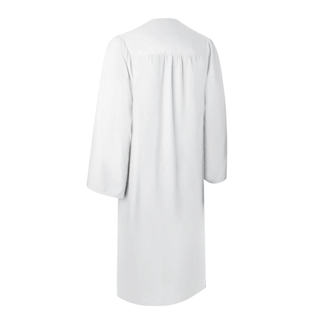 Matte White Graduation Gown - Endea Graduation