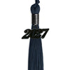 Navy Blue Graduation Tassel With Black Date Drop - Endea Graduation