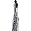 Navy Blue/Silver/White Mixed Color Graduation Tassel With Silver Stacked Date Drop - Endea Graduation