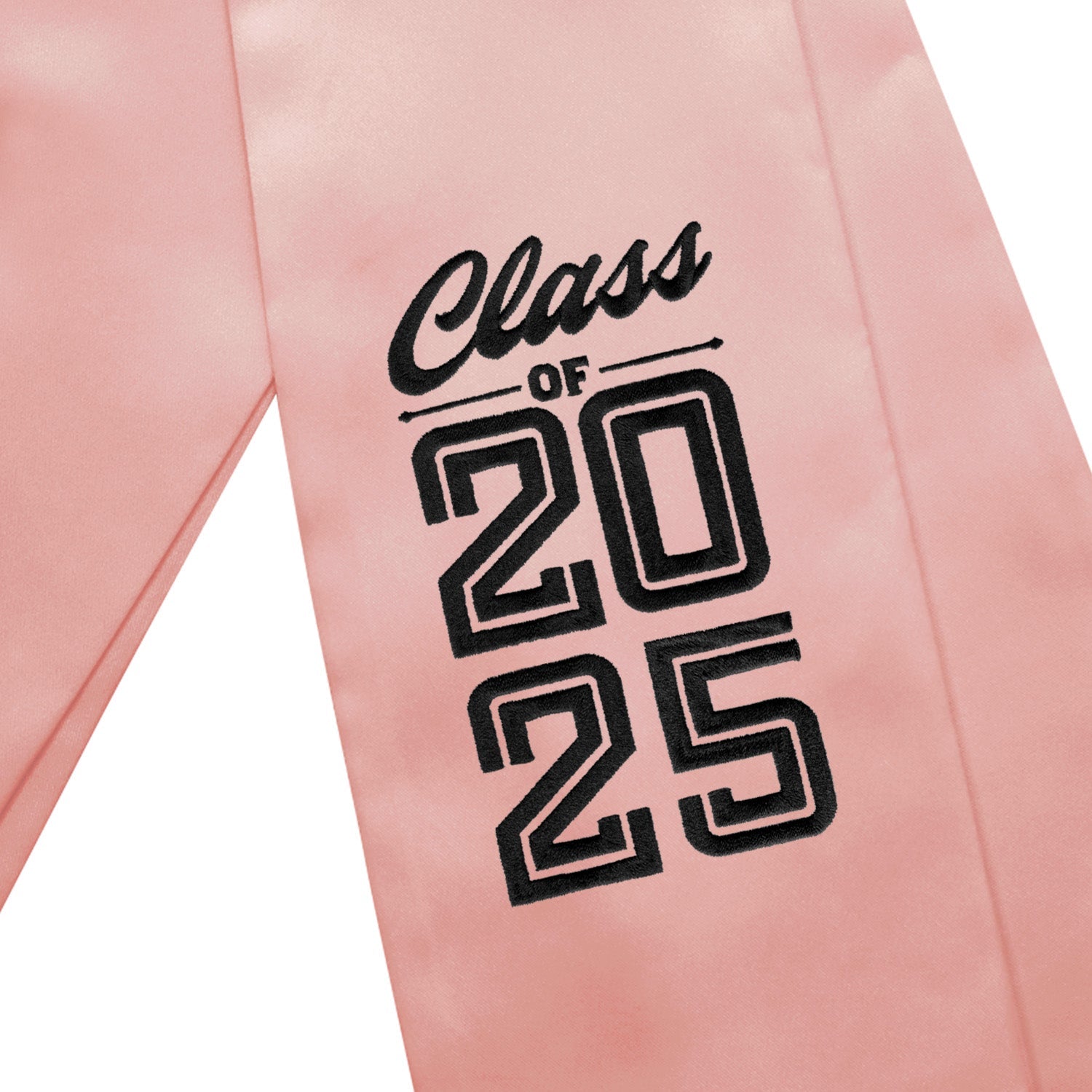 Pink Class of 2025 Graduation Stole/Sash With Classic Tips - Endea Graduation