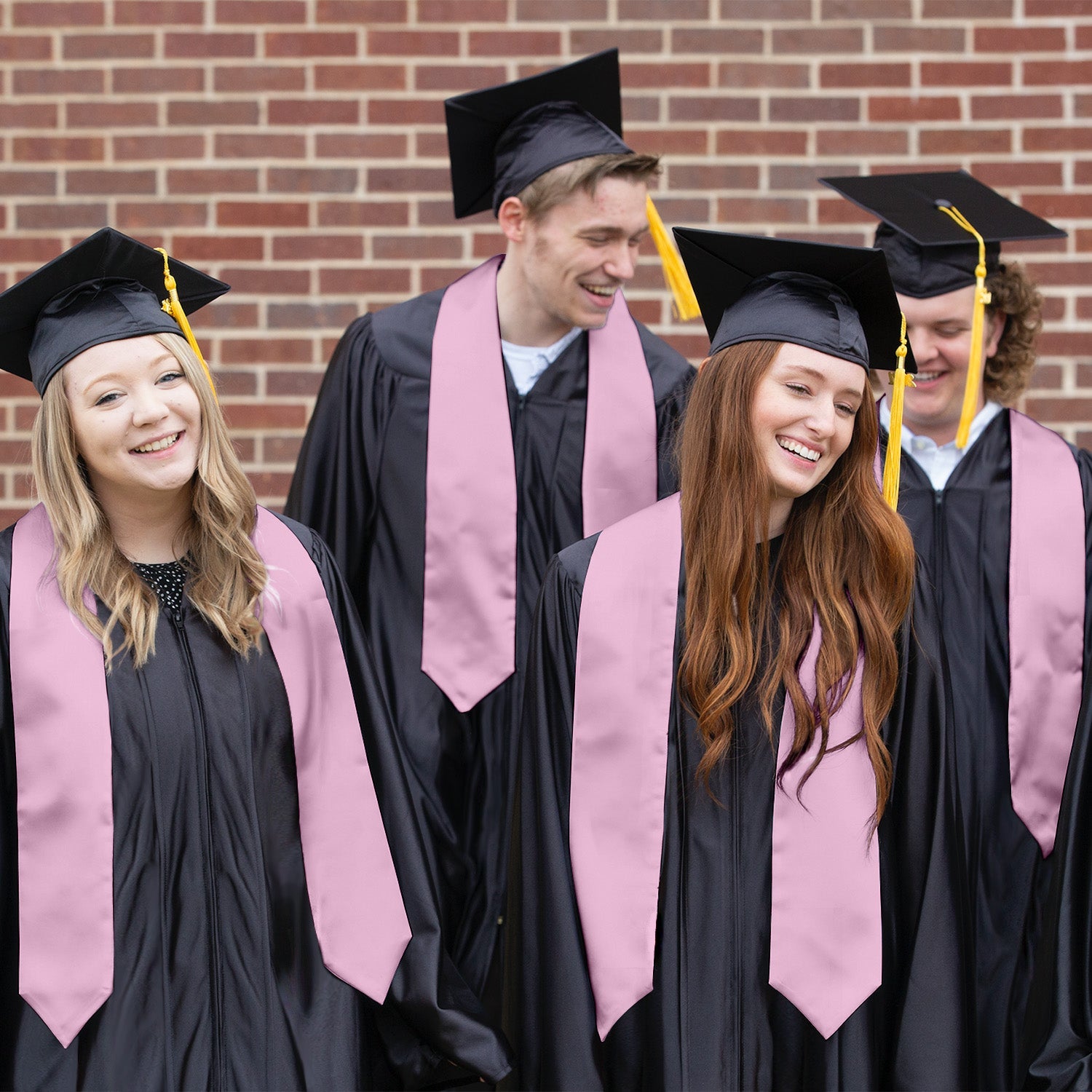 Pink Graduation Stole - Endea Graduation