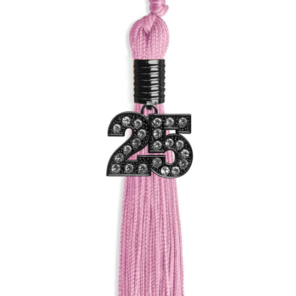 Pink Graduation Tassel With Black Date Drop - Endea Graduation