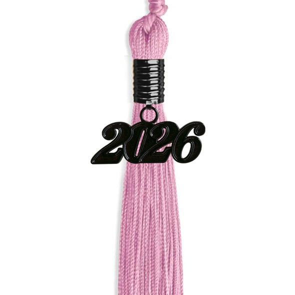 Pink Graduation Tassel With Black Date Drop - Endea Graduation