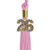 Pink Graduation Tassel With Gold Date Drop - Endea Graduation