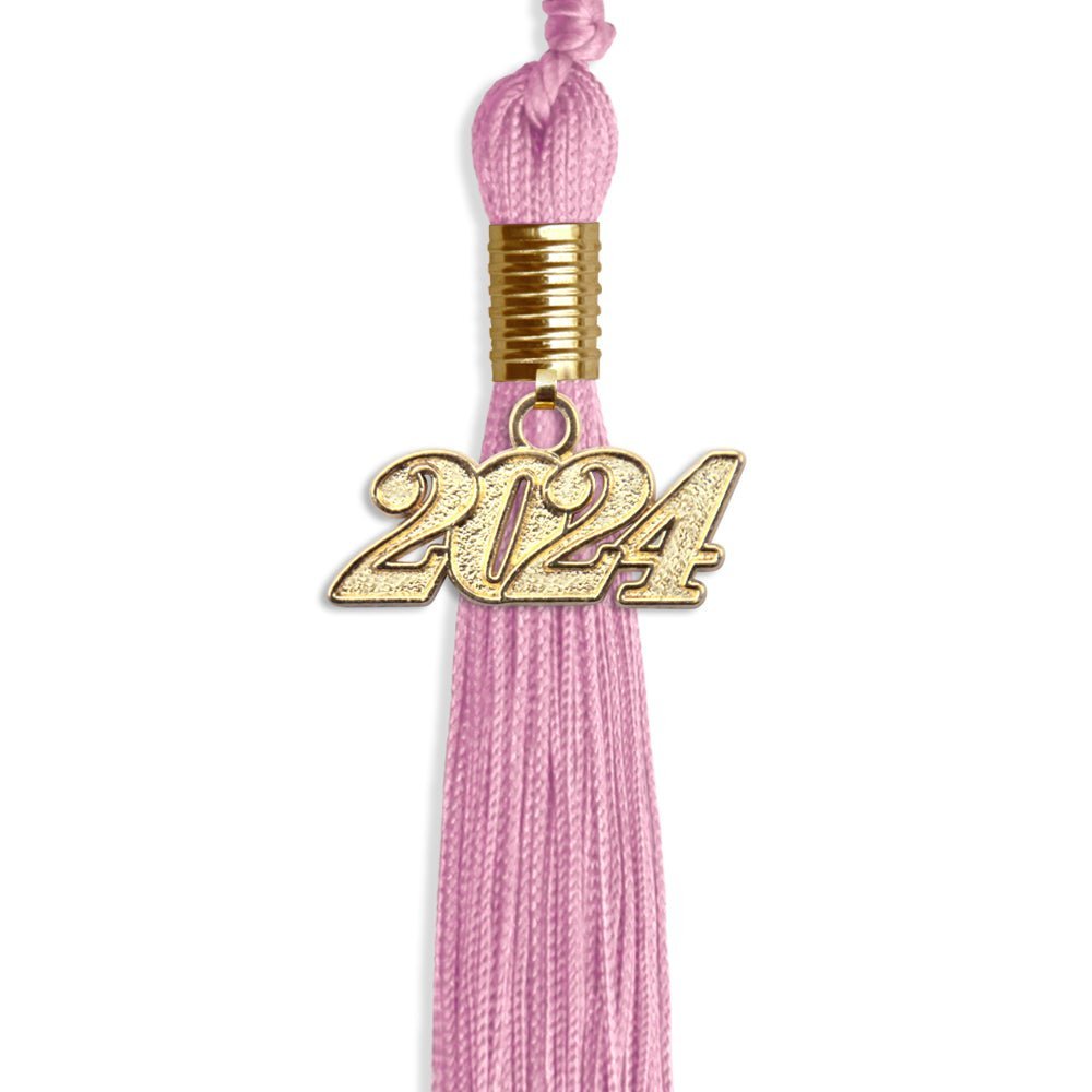 Pink Graduation Tassel With Gold Date Drop - Endea Graduation