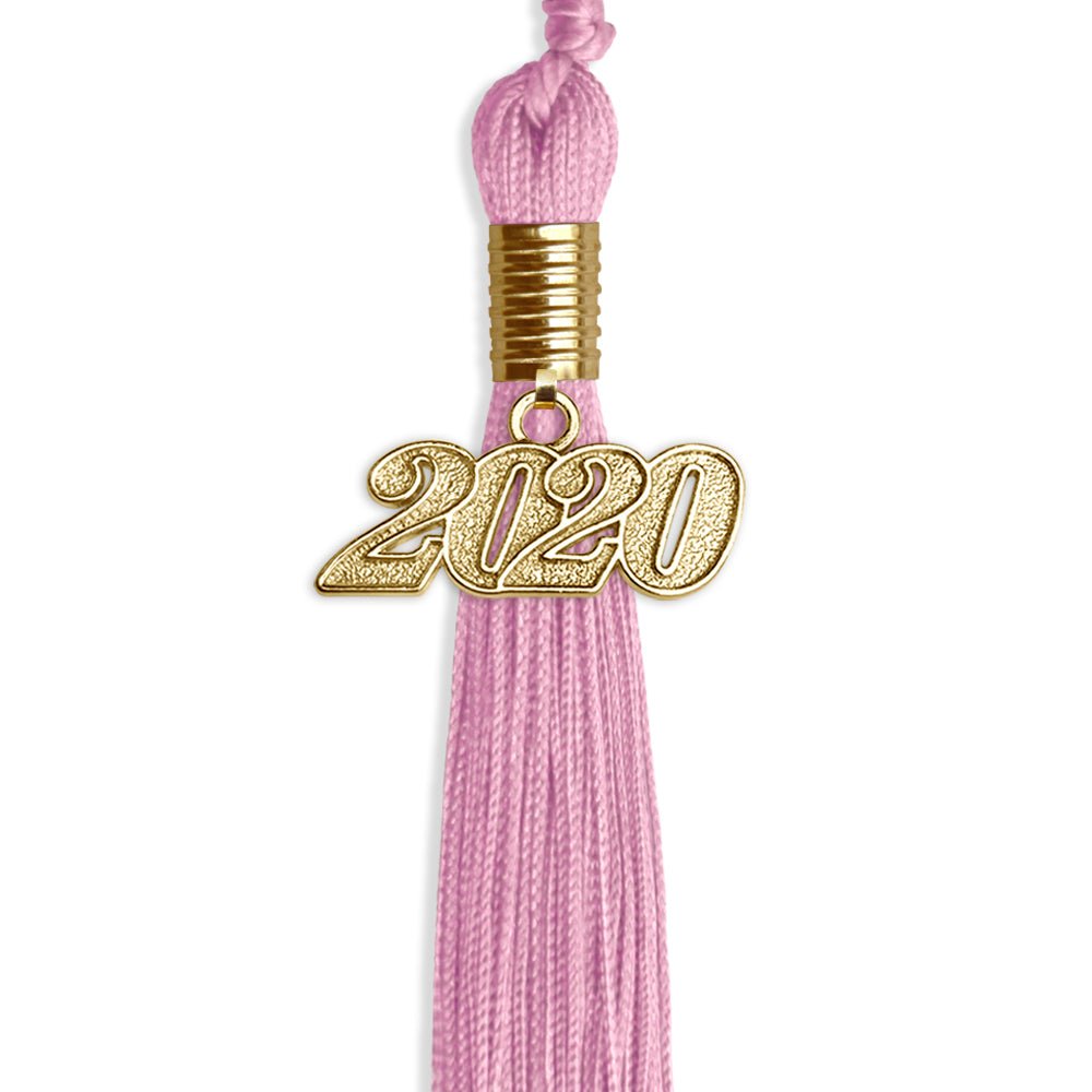 Pink Graduation Tassel With Gold Date Drop - Endea Graduation