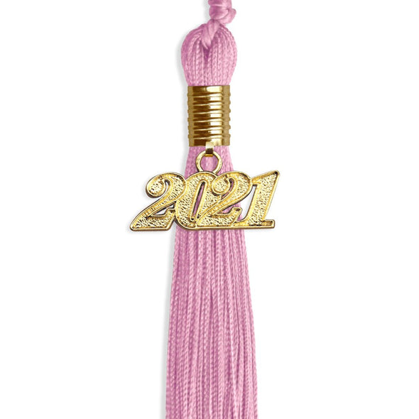 Pink Graduation Tassel With Gold Date Drop - Endea Graduation
