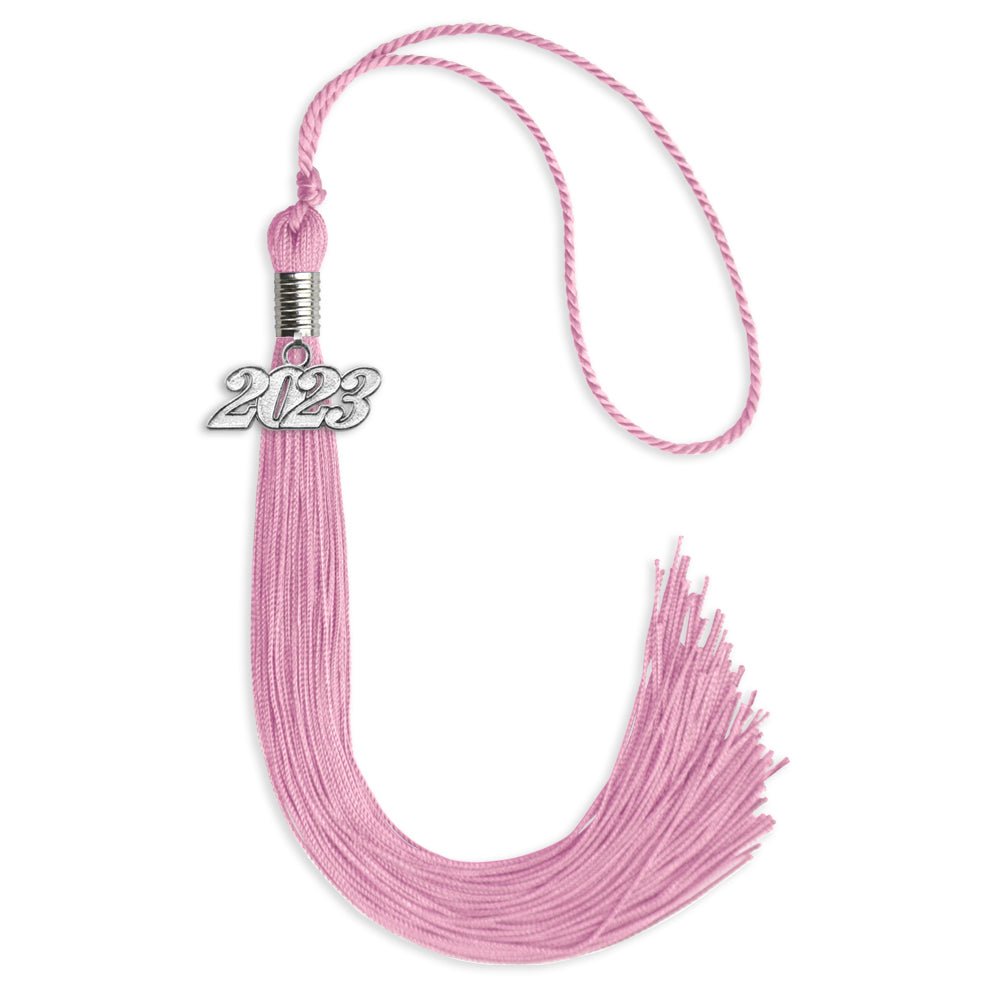 Pink Graduation Tassel With Silver Date Drop - Endea Graduation