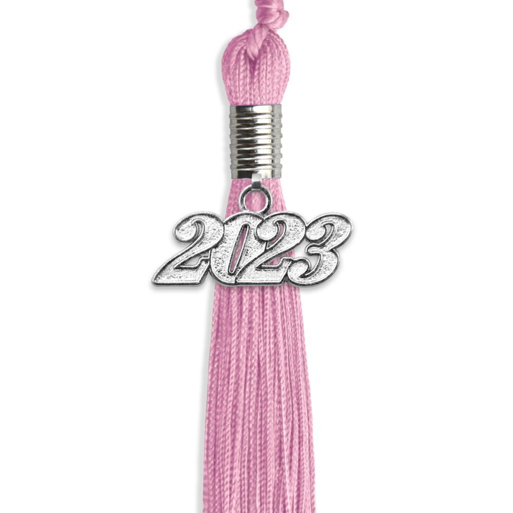 Pink Graduation Tassel With Silver Date Drop - Endea Graduation