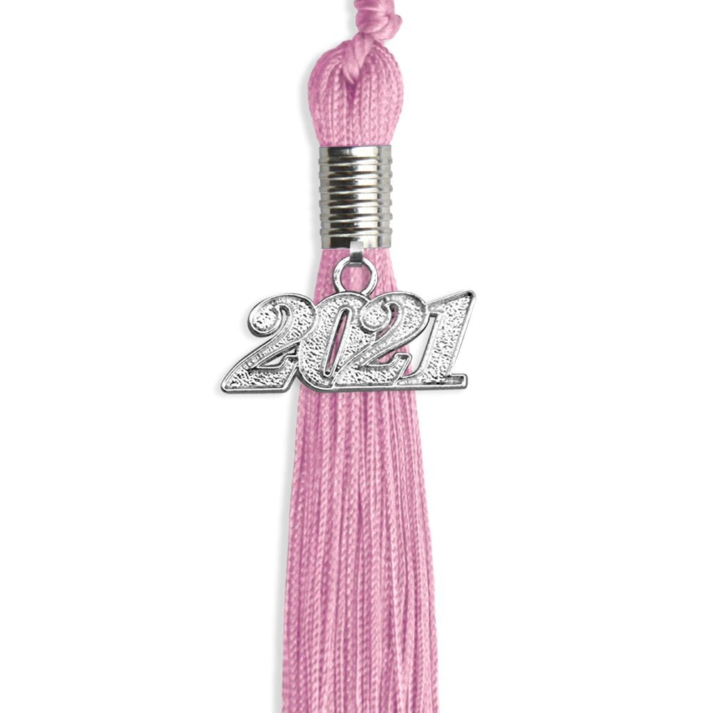 Pink Graduation Tassel With Silver Date Drop - Endea Graduation