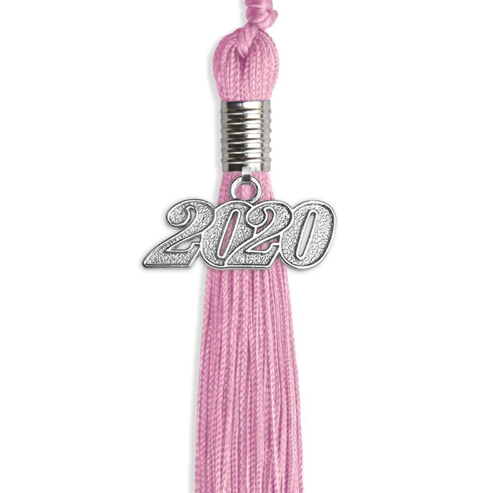 Pink Graduation Tassel With Silver Date Drop - Endea Graduation