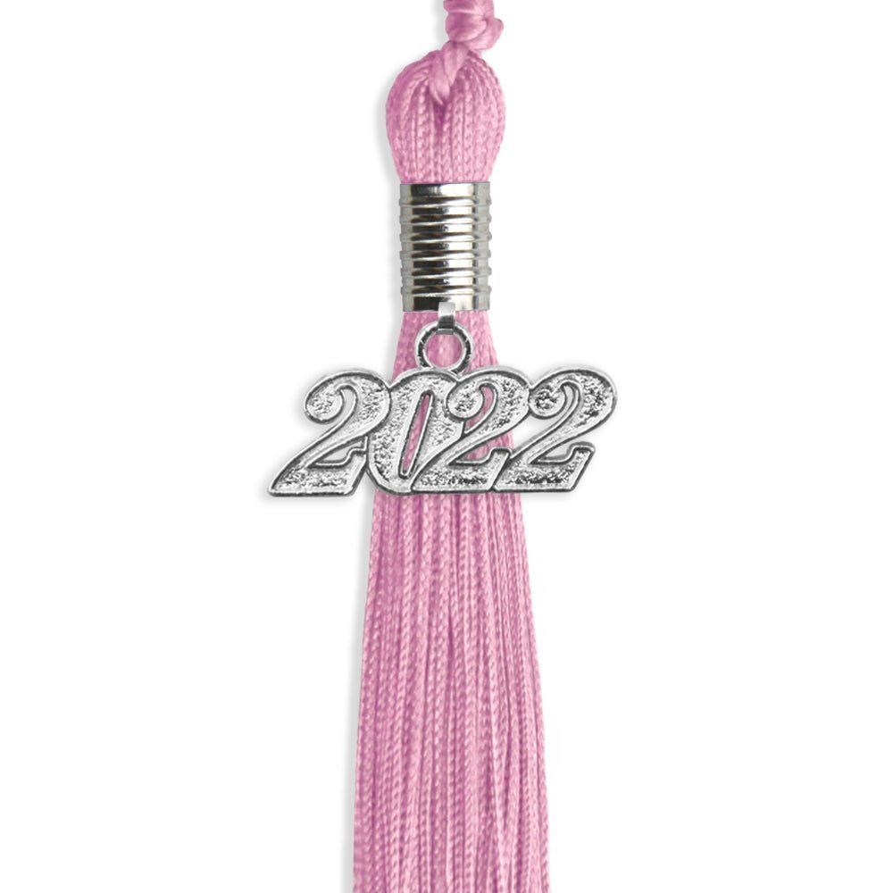 Pink Graduation Tassel With Silver Date Drop - Endea Graduation