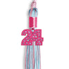 Pink/Light Blue Mixed Color Graduation Tassel With Pink Bling Charm 2024 - Endea Graduation