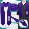 Purple Class of 2024 Graduation Stole/Sash With Classic Tips - Endea Graduation
