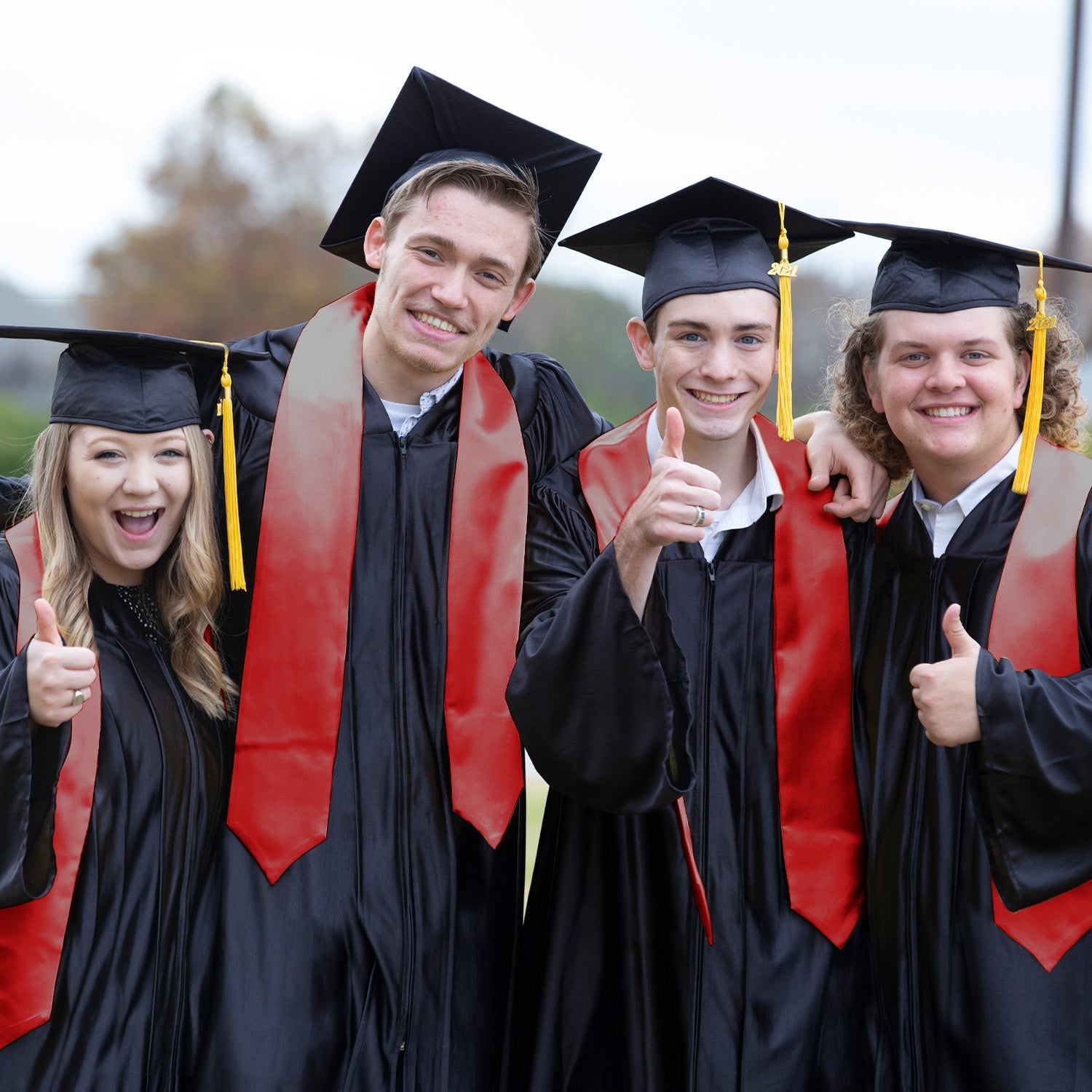 Convocation Red Robe Red Graduation Gown Female