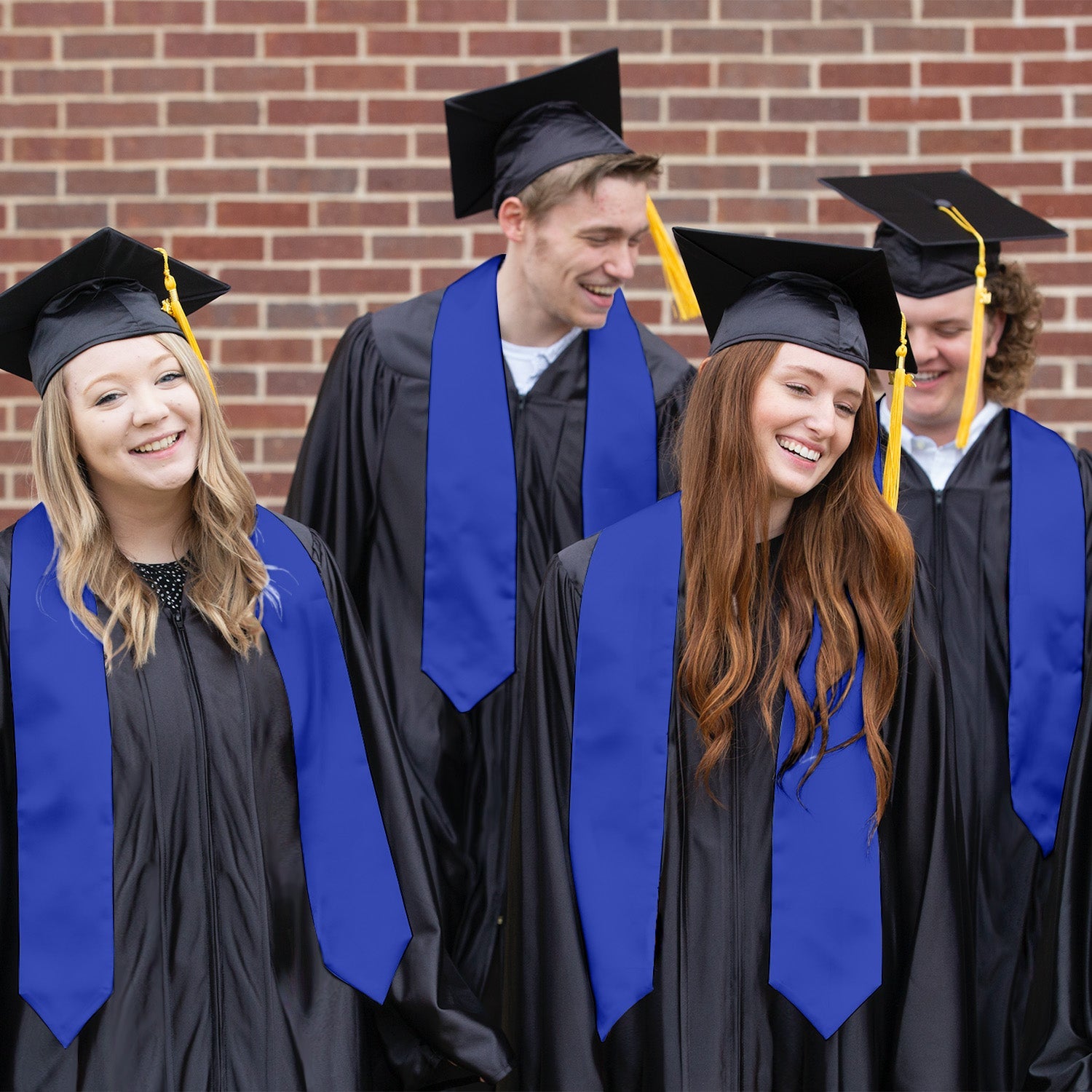 Royal blue gowns for shops graduation