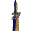 Royal Blue/Antique Gold Graduation Tassel With Black Date Drop - Endea Graduation