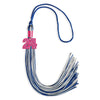 Royal Blue/Silver Mixed Color Graduation Tassel With Pink Bling Charm 2024 - Endea Graduation
