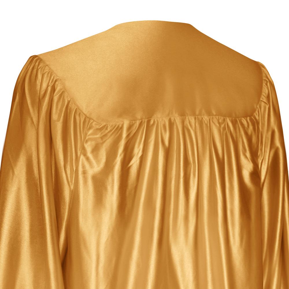 Shiny Antique Gold Graduation Gown & Cap - Endea Graduation