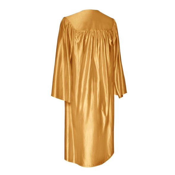 Shiny Antique Gold Graduation Gown & Cap - Endea Graduation