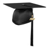 Shiny Black Graduation Cap & Tassel - Endea Graduation