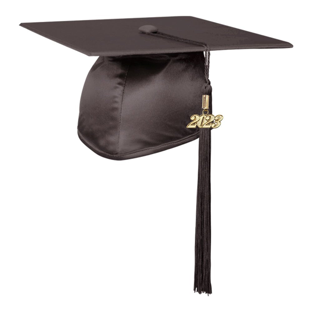 Shiny Brown Graduation Cap & Tassel - Endea Graduation