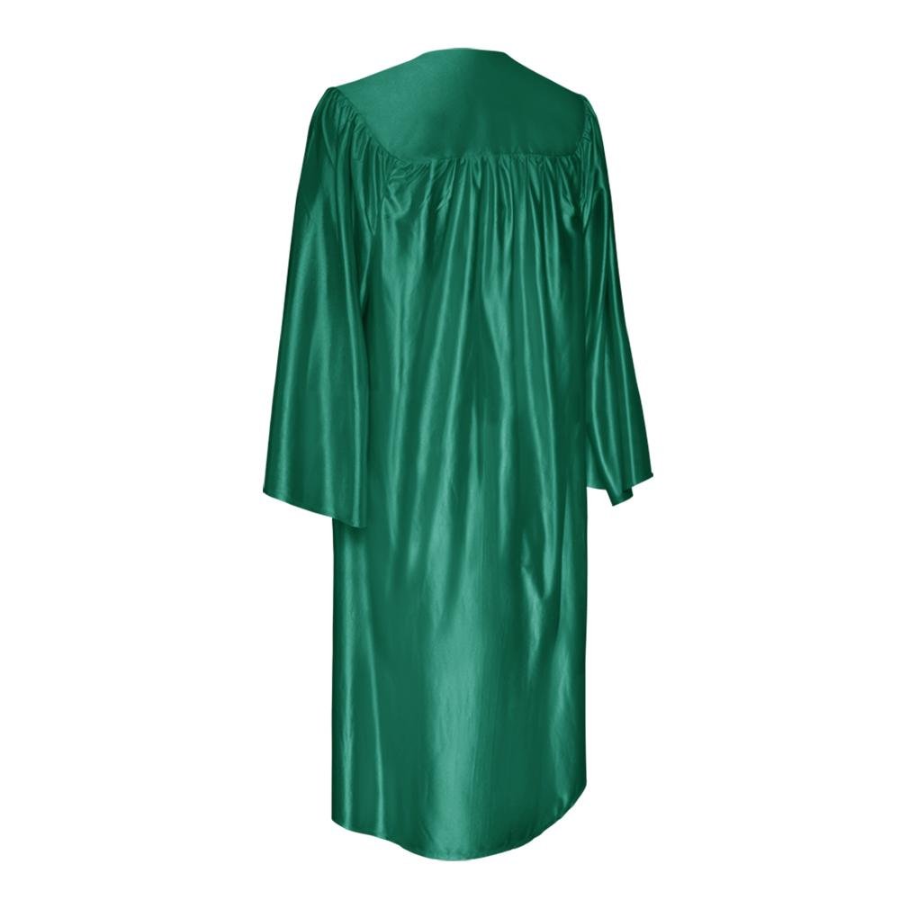 Shiny Emerald Green Graduation Gown - Endea Graduation