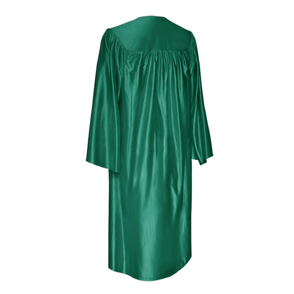 Shiny Emerald Green Graduation Gown & Cap - Endea Graduation