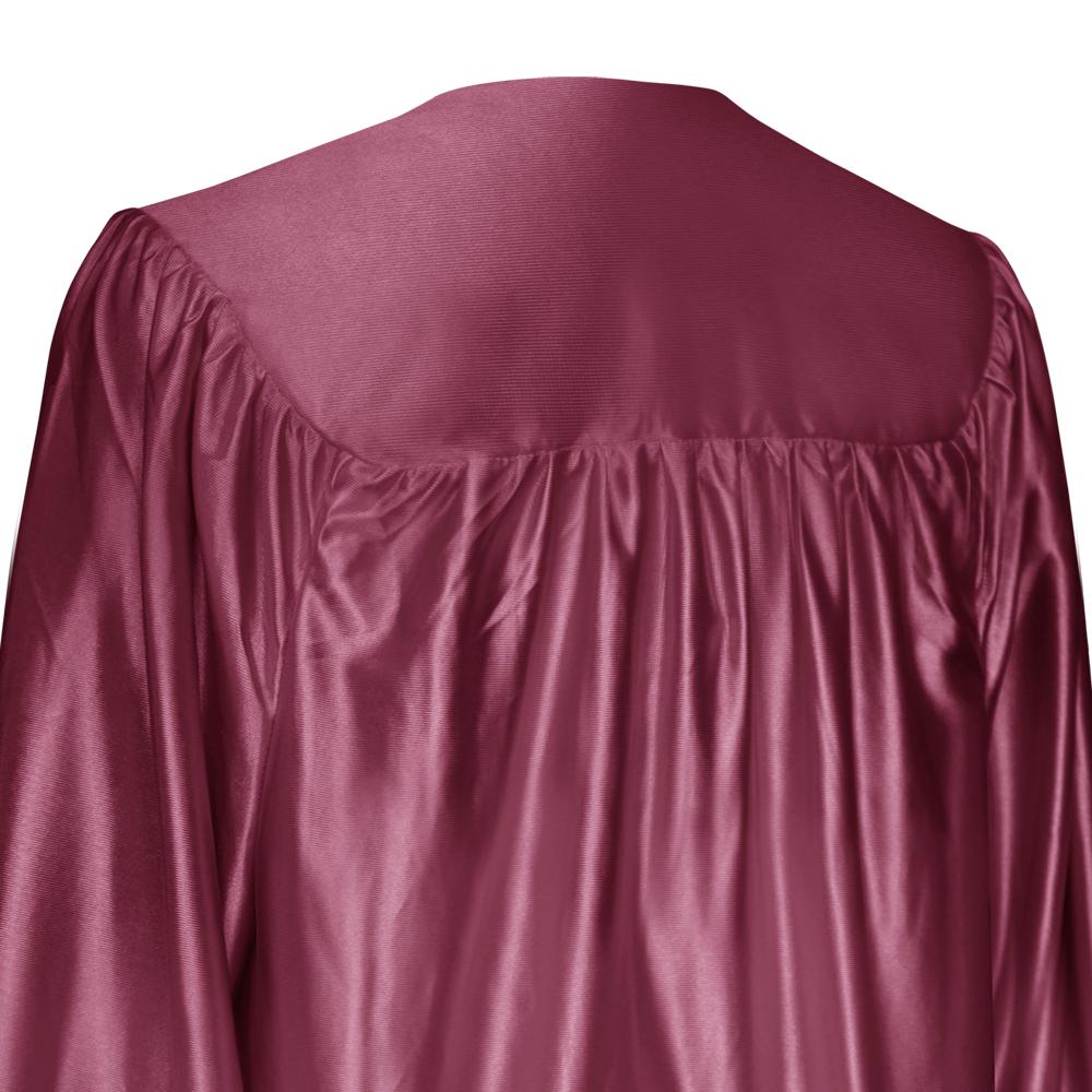 slim fit dress slacks Shiny Garnet Graduation Gown & Cap