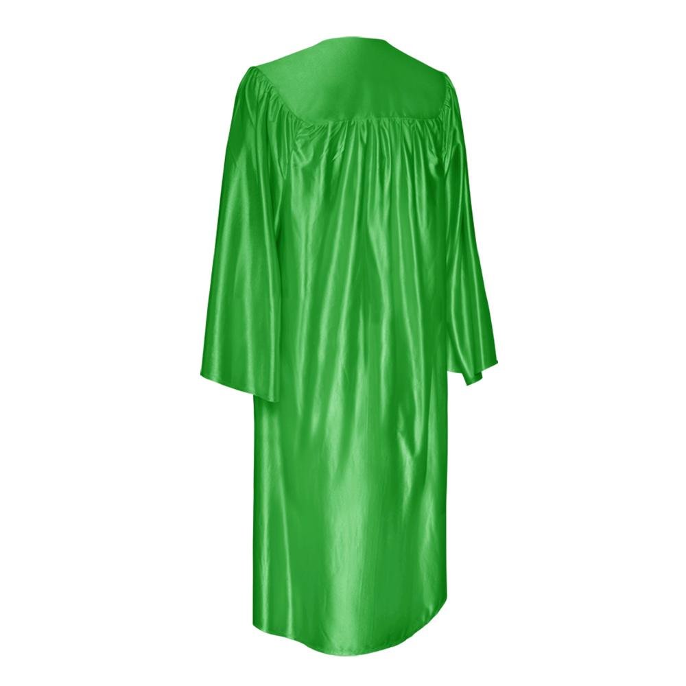 Shiny Green Graduation Gown - Endea Graduation