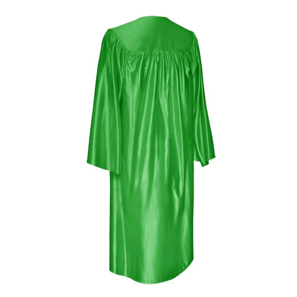 Shiny Green Graduation Gown & Cap - Endea Graduation