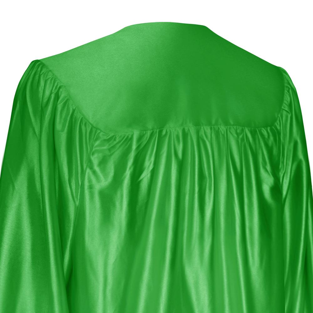 Shiny Green Graduation Gown & Cap - Endea Graduation