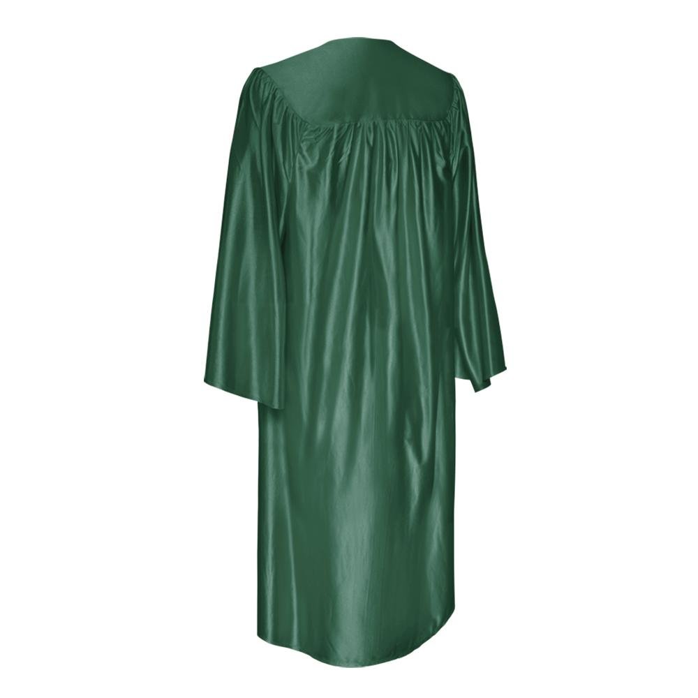 Shiny Hunter Green Graduation Gown - Endea Graduation