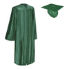 Shiny Hunter Green Graduation Gown & Cap - Endea Graduation