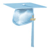 Shiny Light Blue Graduation Cap & Tassel - Endea Graduation