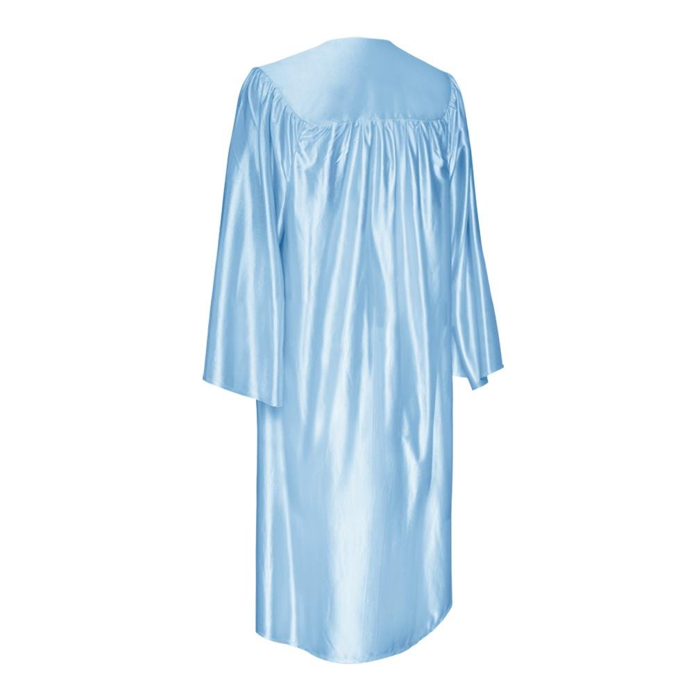 Shiny Light Blue Graduation Gown - Endea Graduation