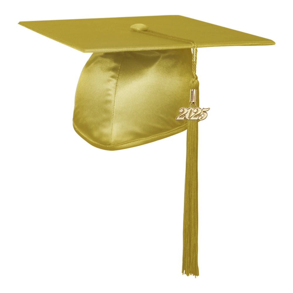 Shiny Majestic Gold Graduation Cap & Tassel - Endea Graduation