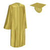 Shiny Majestic Gold Graduation Gown & Cap - Endea Graduation