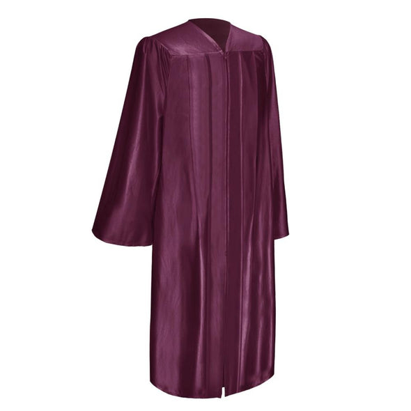 Shiny Maroon Graduation Gown - Endea Graduation