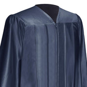 Shiny Navy Blue Graduation Gown - Endea Graduation