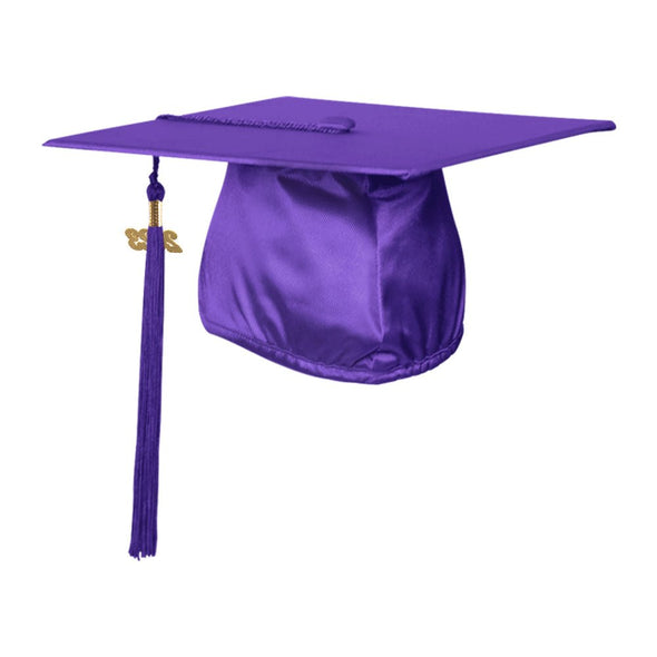 Shiny Purple Graduation Cap & Tassel - Endea Graduation