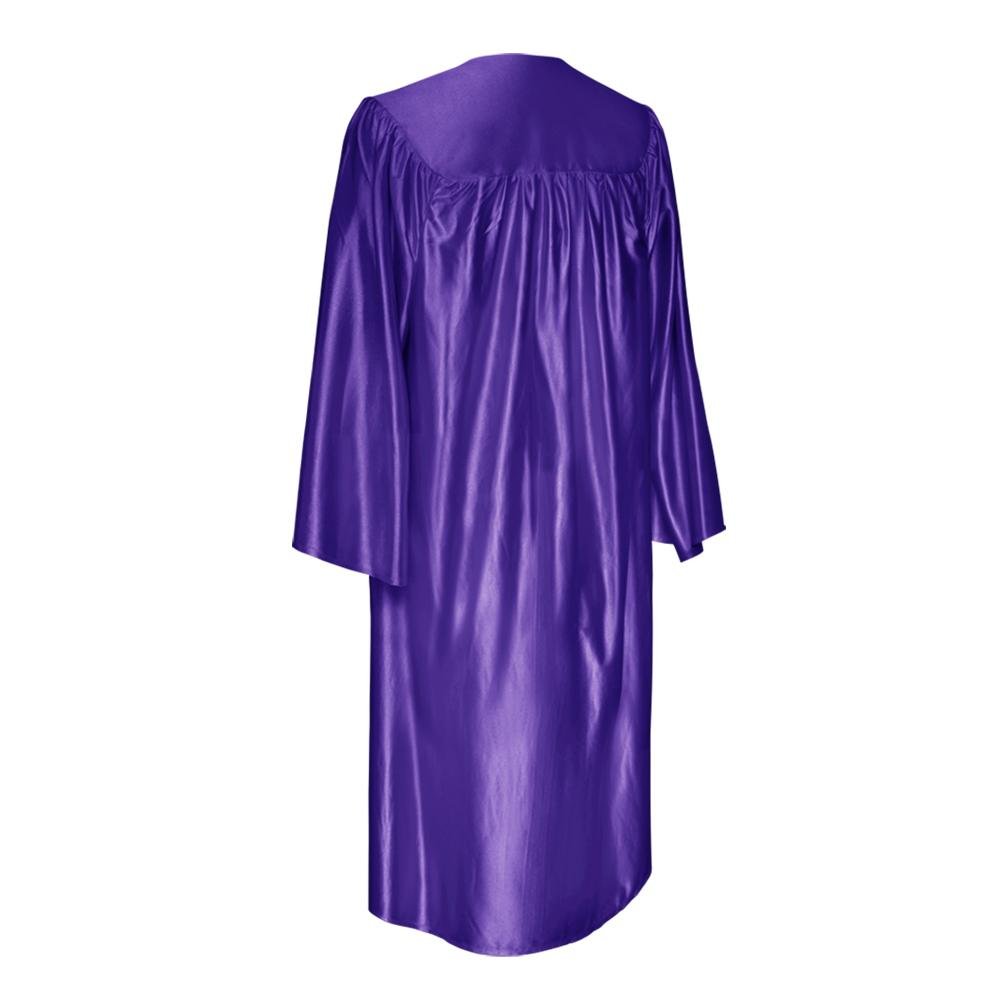 Shiny Purple Graduation Gown - Endea Graduation