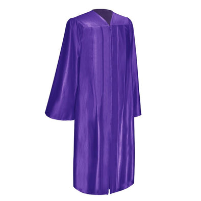 Shiny Purple Graduation Gown - Endea Graduation