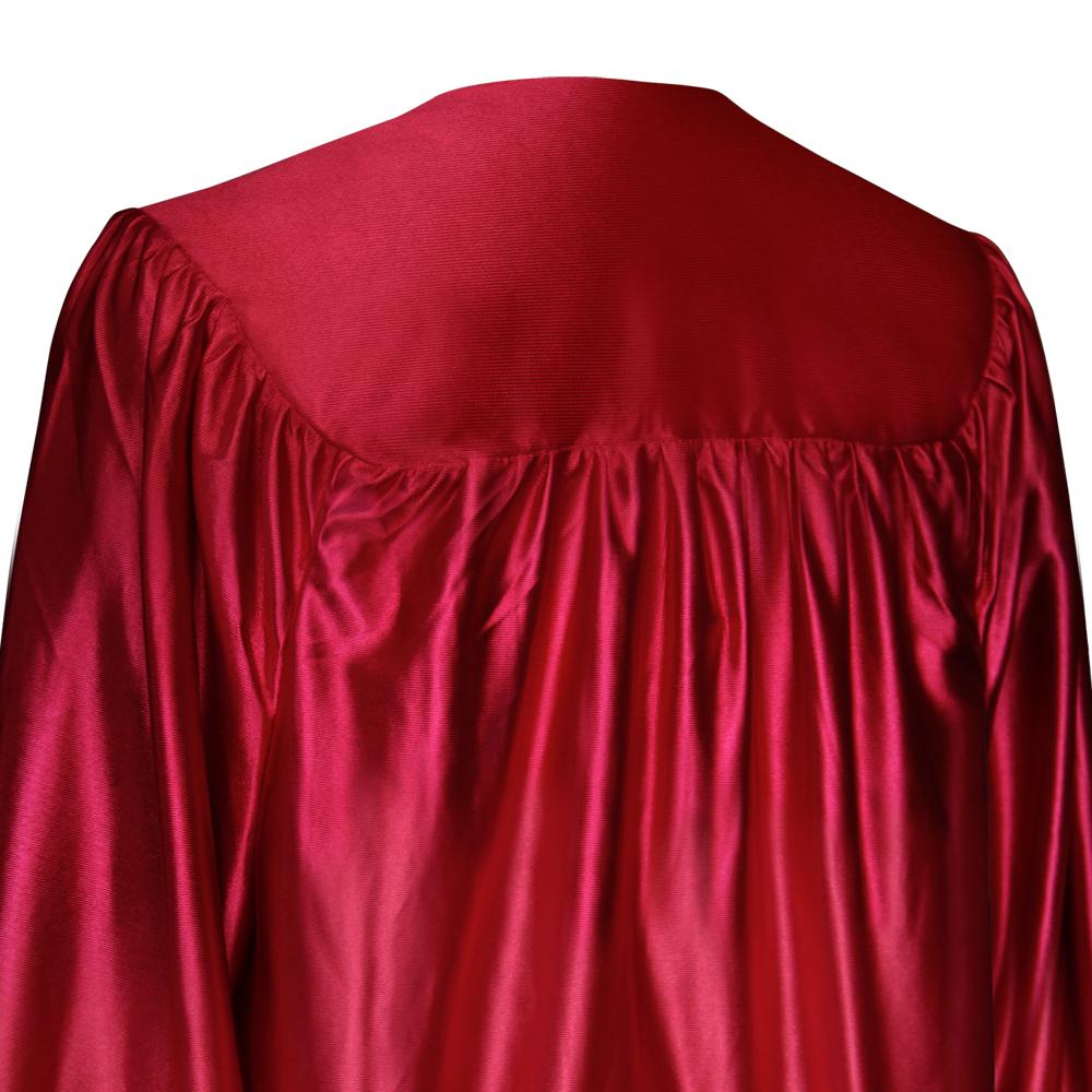 Shiny Red Graduation Gown - Endea Graduation