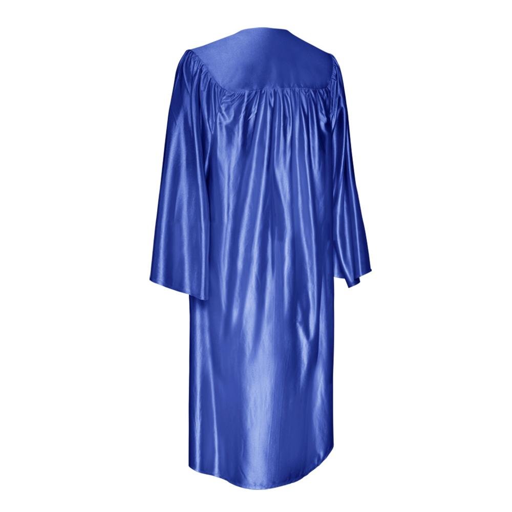 Shiny Royal Blue Graduation Gown - Endea Graduation